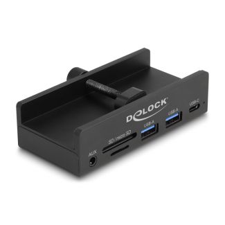 DeLOCK 64285 interface hub USB 2.0 Type-A 5000 Mbit/s Black