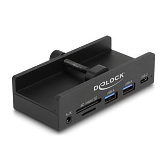 DeLOCK 64285 hub di interfaccia USB 2.0 Type-A 5000 Mbit/s Nero