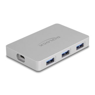 DeLOCK 7 Port USB Hub with 4 x USB Type-C female and 3 x USB Type-A female with PD 82 W