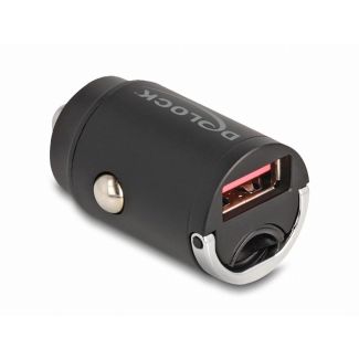 DeLOCK 64277 mobile device charger Universal Black Cigar lighter Fast charging Auto