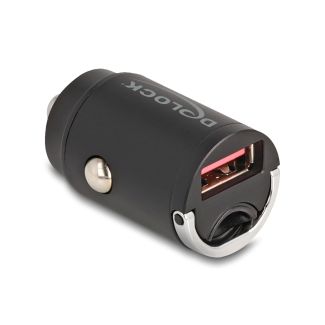 DeLOCK 64277 Caricabatterie per dispositivi mobili Universale Nero Accendisigari Ricarica rapida Auto