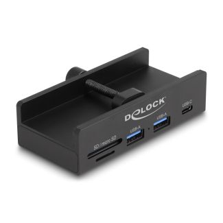 DeLOCK 64263 interface hub USB 2.0 Type-A 5000 Mbit/s Black