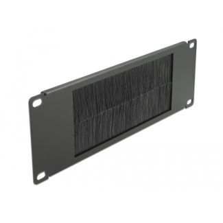 DeLOCK 10″ Cable Management Brush Strip 2U black