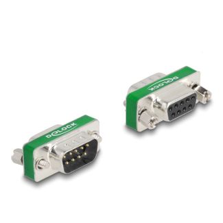 DeLOCK RF/EMI Interference Suppression Filter D-Sub 9 pin male to female with low-pass filter capacitive