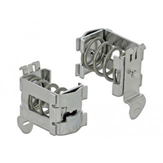 DeLOCK Shield Clamp for DIN Rail - Cable diameter 10 - 20 mm