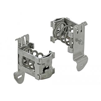 DeLOCK Morsetto di schermatura per guida DIN - Diametro del cavo 4 - 13,5 mm