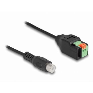 DeLOCK Cable RCA jack to Terminal Block Adapter with push-button 15 cm