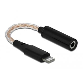 DeLOCK 66317 cavo per cellulare Nero 0,105 m 3.5mm Lightning