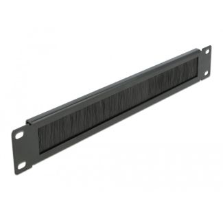 DeLOCK 19″ Cable Management Brush Strip 1U black