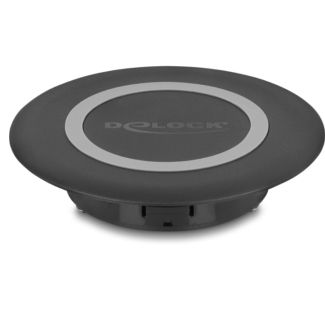 DeLOCK 66284 Caricabatterie per dispositivi mobili Smartphone Nero USB Carica wireless Interno
