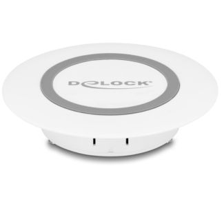 DeLOCK 66260 Caricabatterie per dispositivi mobili Smartphone Bianco USB Carica wireless Interno