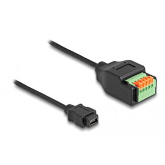 DeLOCK Cavo USB 2.0 Tipo Mini-B femmina per adattatore morsettiera con pulsante 15 cm