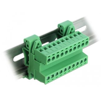 DeLOCK 66082 terminal block 10-pin Green