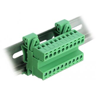 DeLOCK 66082 morsettiera 10-pin Verde