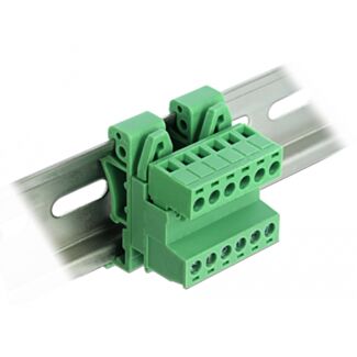 DeLOCK 66080 morsettiera 6-pin Verde
