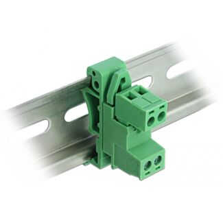 DeLOCK 66078 morsettiera 2-pin Verde