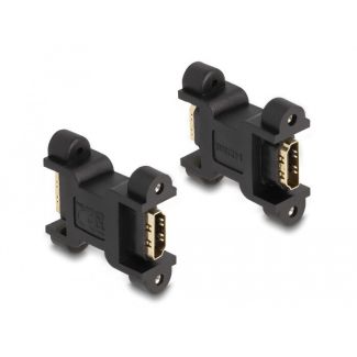 DeLOCK HDMI Adapter female to female with screw connection