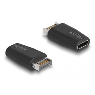 DeLOCK Adattatore USB 3.2 Chiave A maschio per USB Type-C femmina nero