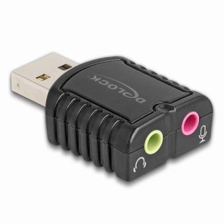 DeLOCK 65964 adattatore per inversione del genere dei cavi USB Type-A 3,5 mm Nero
