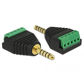 DeLOCK 65948 adattatore per inversione del genere dei cavi 4.4 mm Morsettiera Nero, Verde