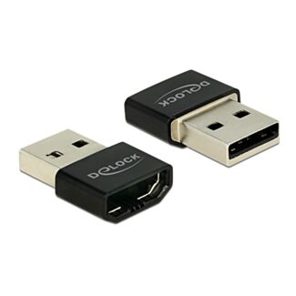 DeLOCK HDMI/USB-A adattatore grafico USB Nero, Argento