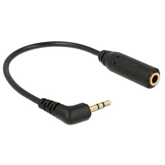 DeLOCK 0.17m 2.5mm/3.5mm cavo audio 0,17 m Nero