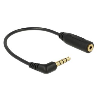 DeLOCK 0.175m 3.5mm/2.5mm cavo audio 0,175 m Nero