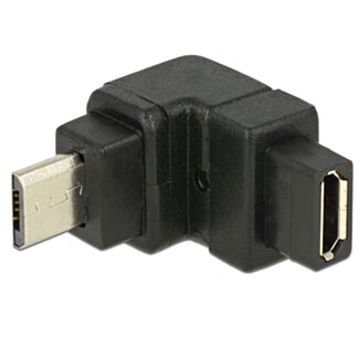 DeLOCK USB2.0Micro-B/USB2.0Micro-B Nero