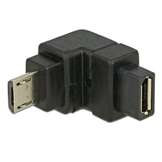DeLOCK USB2.0Micro-B/USB2.0Micro-B Nero