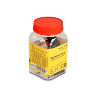 DeLOCK RJ50 maschio modulare Cat.5e con custodia di protezione antipiega set da 25 pezzi