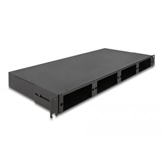 DeLOCK Pannello Patch HD (alta densità) in fibra ottica da 19″ 1U nero