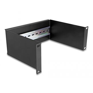 DeLOCK Pannello su guida DIN da 10″ 2U nero