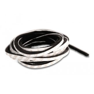 DeLOCK Brush Strip self-adhesive 8 mm - length 5 m black