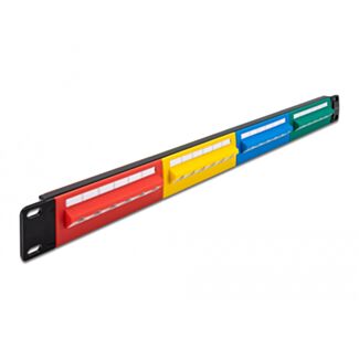 DeLOCK Patch Panel da 19″ a 24 porte Cat.5e 1U colorato