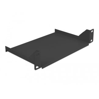 DeLOCK 10″ Shelf for network cabinet 1U black