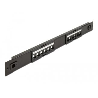 DeLOCK 19″ Keystone Patch Panel 12 Port tool free