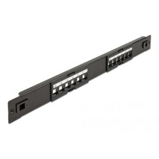 DeLOCK Pannello patch Keystone da 19″ a 12 porte senza utensili