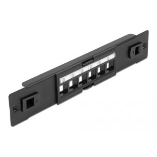 DeLOCK Pannello patch Keystone da 10″ a 6 porte senza utensili