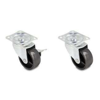 DeLOCK Castor Wheel Ø 50 mm load capacity up to 90 kg Set 2 x 2 pieces