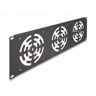 DeLOCK 19″ Rack Cover for 3 fans 120 x 120 mm 3U dark grey