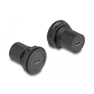 DeLOCK USB 2.0 Type Micro-B to USB 2.0 Type Micro-B built-in connector black