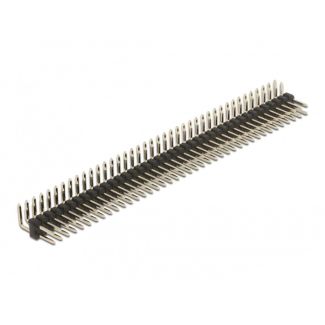DeLOCK Pin header 40 pin, pitch 2.54 mm, 2-row, angled, 5 pieces