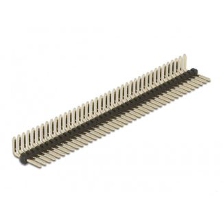 DeLOCK Pin header 40 pin, pitch 1.27 mm, 1-row, angled, 5 pieces