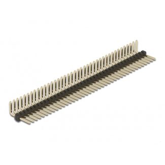 DeLOCK Pin header a 40 pin, passo 1,27 mm, 1 fila, angolato 5 pezzi