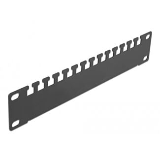 DeLOCK Guida di supporto cavi da 10″ 1U nero