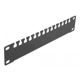 DeLOCK 10″ Cable support rail 1U black