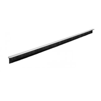 DeLOCK Nastro a spazzola da 40 mm con profilo in alluminio angolato - lunghezza 1 m