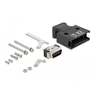 DeLOCK MDR male 20 pin solder connection with housing