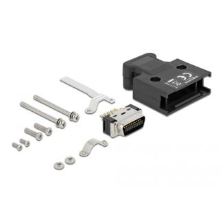 DeLOCK MDR maschile a 20 pin Collegamento saldato con custodia