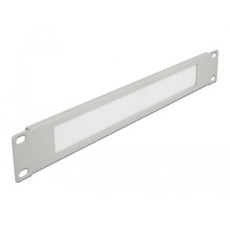 DeLOCK 19″ Cable Management Brush Strip 1U grey